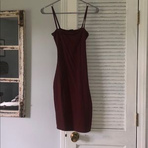 wine color dress!